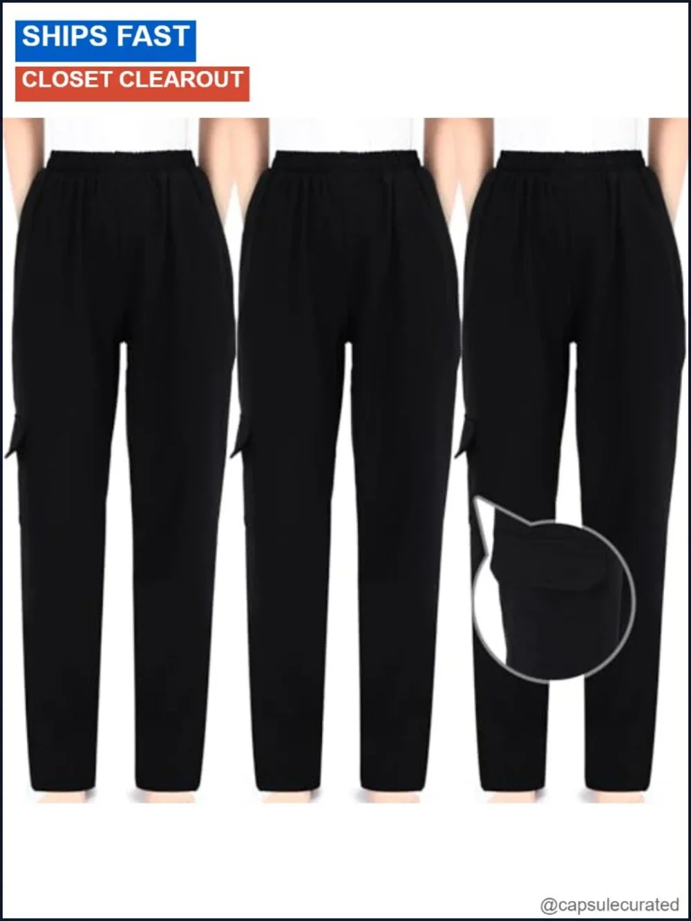 Men's Chef Pants 5 Pocket Cargo Work Pants